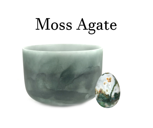 Moss Agate Singing Bowls